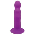 Dildo A.D. Hitsens 3 - 18,2 cm, silikon premium, 10 trybów wibracji, lila