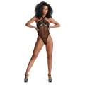 Body DEMONIQ Kolekcja Lady X Jimena XXL, Elastyczna, Transparentna siateczka, Koronka