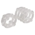 Pierścień na penisa TPE 2 sztuki, średnica 2,5 cm, przezroczysty, elastyczny