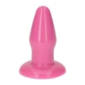 Wtyczka analna Milo Pink, PVC, 4.5 cm, z przyssawką, idealna dla początkujących