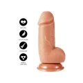 Dildo INFERNO HIDDEN DESIRE, PVC 14 cm, realistyczne detale, przyssawka