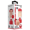 Masturbator wibracyjny PRETTY LOVE - EMILY, wewnętrznie teksturowany, czerwony