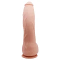 Dildo BAILE BW-008039NR, realistyczny TPR, zakrzywiony, wodoodporny, 10,2''