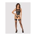 Gorset i stringi OBSESSIVE ARMARES XL/2XL, regulowane paski, elastyczny materiał