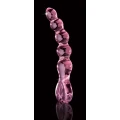 Szklane dildo Icicles No.43 Pink — ręcznie dmuchane, dł. 20 cm, ø 3,5 cm