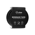 Taśma bondage PVC Black 20 m - wielofunkcyjna, nieklejąca, czarna
