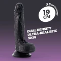 Dildo CRUSHIOUS Inviktus 19cm, płynny silikon, elastyczny, mocna przyssawka