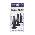 Plug analny TOYJOY Classics Best Butt Buddies, 3 rozmiary, materiał TPE, bez ftalanów