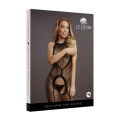 Bodystocking LE DESIRE bez kroku, leopardski wzór, 92% Nylon, 8% Spandex, One Size