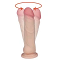 Dildo SATURN-LOVECLONEX 21 cm, CyberSkin®, wibracje, regulacja obrotów