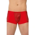 Bokserki męskie SOFTLINE COLLECTION, siateczkowe, czerwień, M, komfortowe dopasowanie