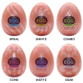 Masturbator egg Tenga Egg HB II, 6 sztuk, materiał: TPE, PP, z różnorodnymi teksturami