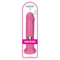 Dildo Ercole Pink - 28,5 cm, średnica 8 cm, przyssawka, włoska jakość