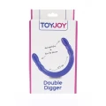 Dildo Podwójny Double Digger 4,5 cm - elastyczny, zakrzywiony, PHTHALATE FREE PVC 45 cm