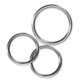 Pierścienie metalowe Crushious, zestaw 3 szt., średnica 3,8-5 cm, do zabawy temperaturą