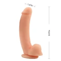 Dildo Boss-Flesh z silikonu, 20.5 cm, wodoodporny, z przyssawką na G-spot