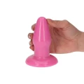 Wtyczka analna Milo Pink, PVC, 4.5 cm, z przyssawką, idealna dla początkujących