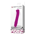 Wibrator silikonowy PRETTY LOVE Antony, 10 funkcji, długość 11,5 cm, średnica 2,5 cm