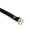 Knebel (Ball Gag) Elegance – silikonowa kulka 4 cm, regulowany pasek z ekoskóry, złote detale