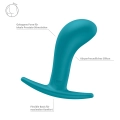 Korek analny Bootie L Aquamarine FF – silikonowy, długość 11 cm