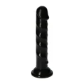 Dildo Ugo Black, 14,5cm, z przyssawką, gładki, dla początkujących