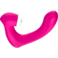 Stymulator łechtaczki, silikonowy, 9 trybów wibracji, wodoodporny, różowy