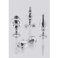 Plug analny TOYJOY GLASS WORXX szklany, wodoodporny, 9 cm długości