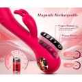 Wibrator króliczek Rabbit G-Spot Dual - silikon 2w1, 9+9 trybów, IPX7, USB magnetyczne