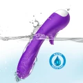 Wibrator ergonomiczny Romance Purple, silikon, 9 trybów wibracji, wodoodporny