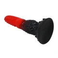 Dildo Power Monsters - 24,5 cm, pofalowany silikon, ultra-mocna przyssawka