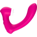 Stymulator łechtaczki, silikonowy, 9 trybów wibracji, wodoodporny, różowy