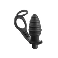 Stymulator prostaty - Vibrant Cockring Anal Plug, silikonowy, wibracyjny, elastyczny