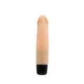Dildo - Seria Realistyczna, 19,5 cm, Silikonowy, 7 Funkcji Wibracyjnych
