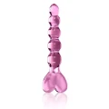 Szklane dildo Icicles No.43 Pink — ręcznie dmuchane, dł. 20 cm, ø 3,5 cm