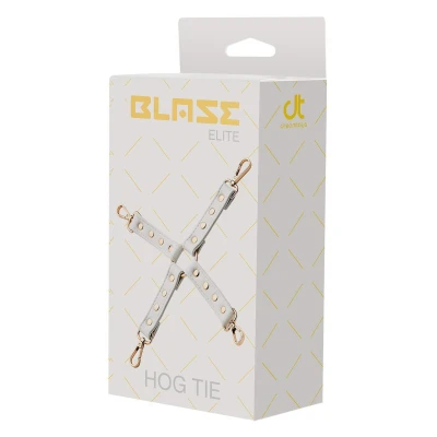 Hogtie Blaze Elite - sztuczna skóra PU, metalowe detale, 4 zaczepy clasp