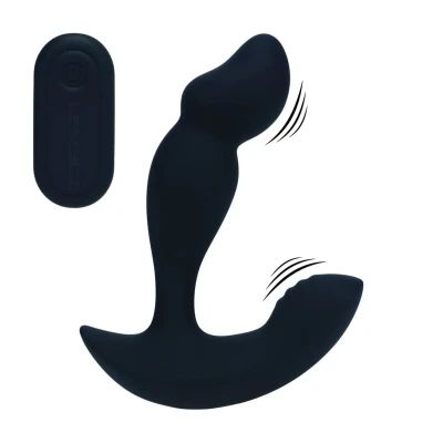 Stymulator prostaty - Zdalny, podwójny silnik, 10 trybów wibracji, silikon płynny