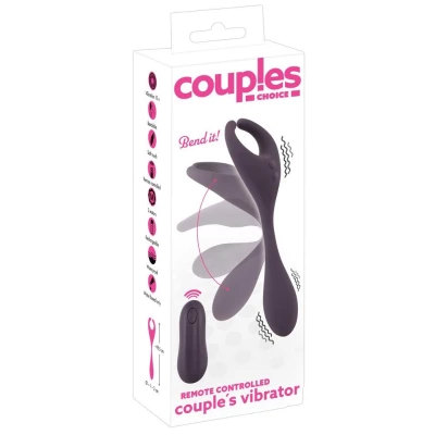 Wibrator dla par Couples Choice, 10 trybów wibracji, wodoodporny, silikonowy