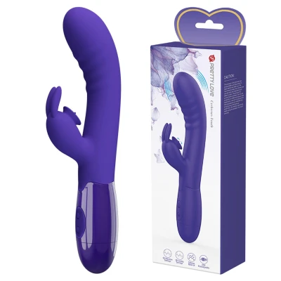 Wibrator silikonowy PRETTY LOVE Cerberus - 30 funkcji wibracji, ergonomiczny kształt