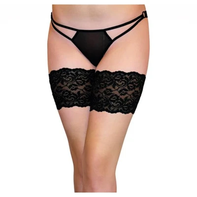 Opaska na uda SOFTLINE COLLECTION Thight Band 5545, czarna, rozmiar L, szer. 16 cm