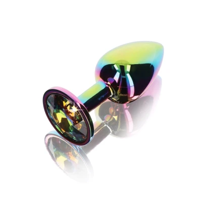 Wtyk analny TOYJOY Twilight Booty Jewel, aluminium, goździkowy, 7.2 cm