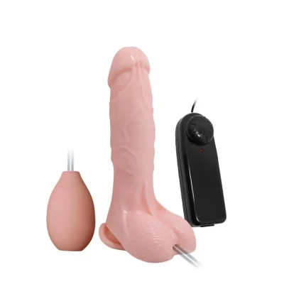 Dildo BAILE - Wibrujące, Zdalne Sterowanie, Przyssawka, 18 cm