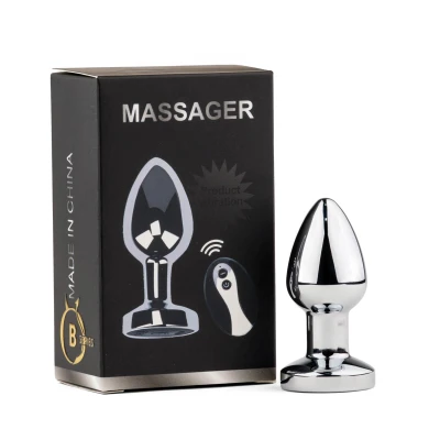 Wibrator análowy (butt plug) Metal Series — pilot, 10 trybów, ładowanie magnetyczne