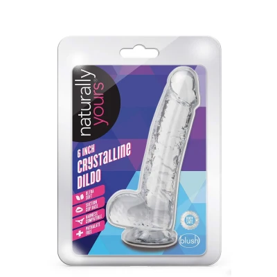 Dildo Naturally Yours 6" z TPE, z przyssawką, bez ftalanów