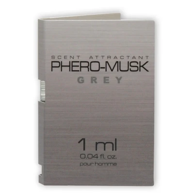 Feromony - PHERO-MUSK GREY, 1ml, nowoczesny zapach o intensywnym efekcie przyciągającym