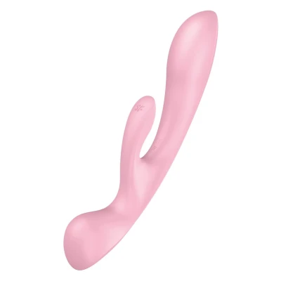 Wibrator króliczek Satisfyer Triple Oh - 3 silniczki, 12 trybów, wodoodporny IPX7