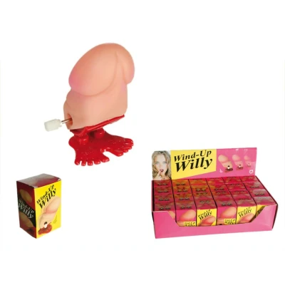 Zabawka skacząca - Wind-up Willy, śmieszny ruch, małe czerwone stópki