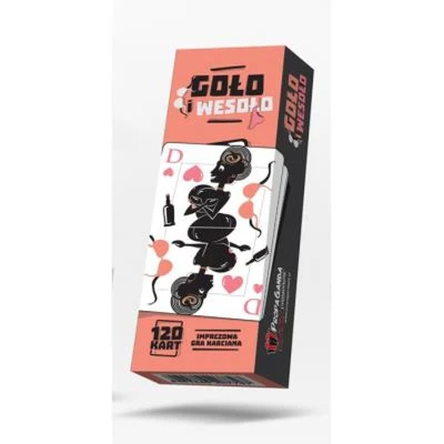 Gra karciana – Goło i wesoło, 120 kart, idealna na imprezy i zabawę