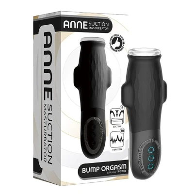 Masażer do masturbacji Anne z silikonowym wykończeniem, 10 prędkości wibracji, IPX5