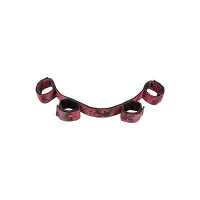 Kajdanki bondage Scandal - Polyester, długość 50.75 cm, czarne