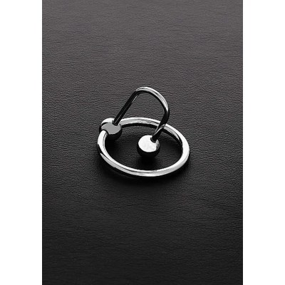 Korkociąg męski z pierścieniem stalowym, średnica 3,2 cm, mocowanie do cewki moczowej